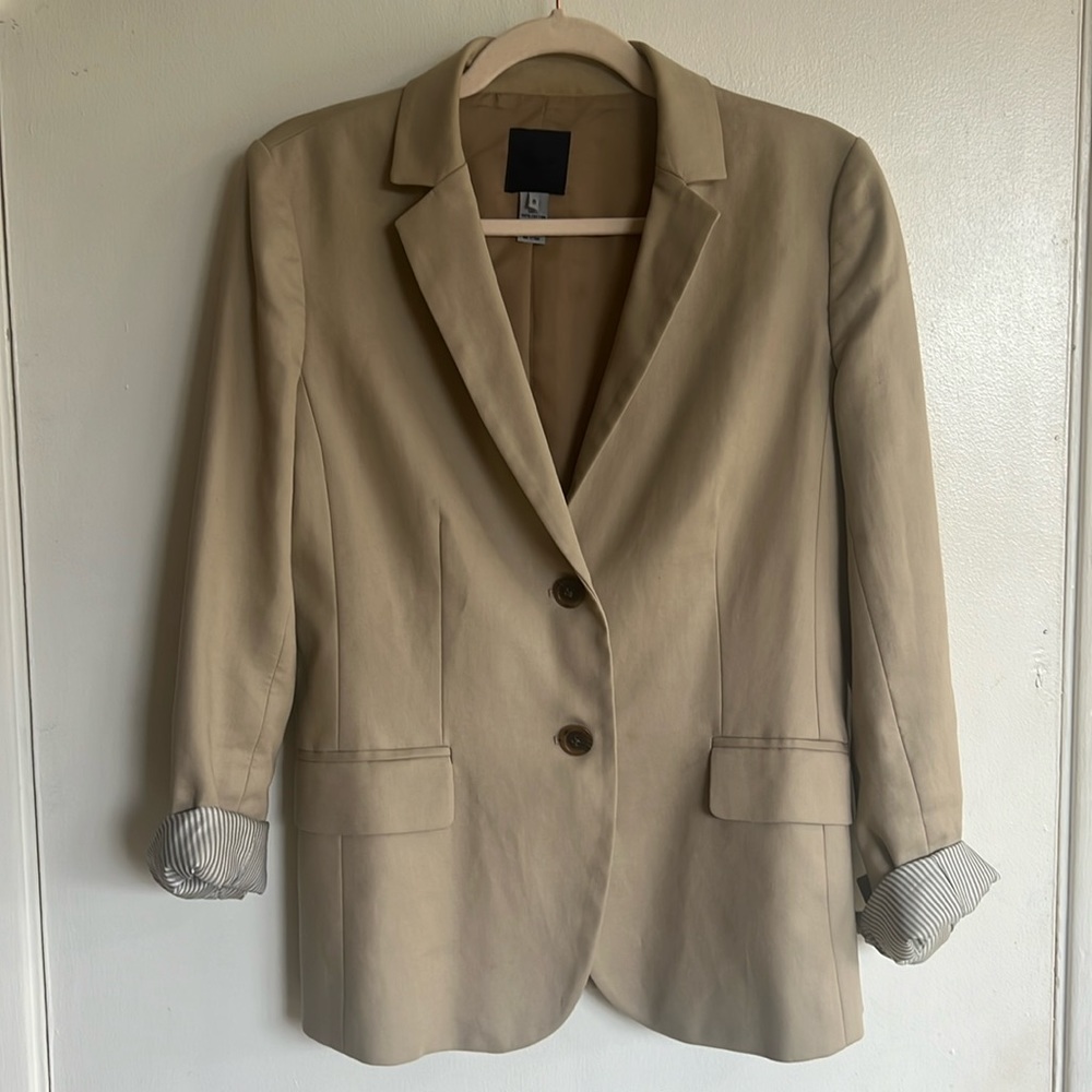 J.Crew khaki blazer- women’s 8